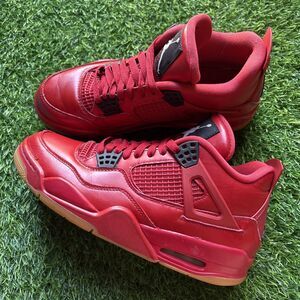 Nike Air Jordan 4 Retro Fire Red Singles Day Sneaker’s AV3914-600 Women’s Size 9